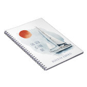 海は僕の引用文だやる気を起こさせる ノートブック (右側)