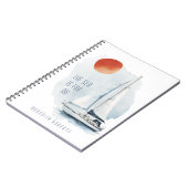 海は僕の引用文だやる気を起こさせる ノートブック (左側)