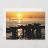 海は夕暮れにカモメのリハーサル晩餐会を開く 招待状 (正面)