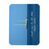 海は巧みな船乗りでない（諺） マグネット (縦)