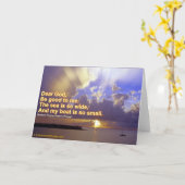 海は広いグリーティングカードだ カード (黄色い花)