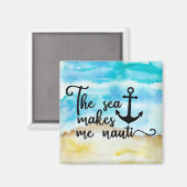 海は私をナウティのクルーズドアにする マグネット (正面/裏面)