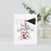 海は穏やかで熟練のセーラー灯台も作らなかった ポストカード (スタンド正面)