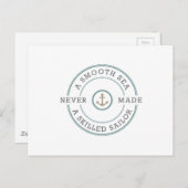 海は穏やかで熟練の船員は航海のいない ポストカード (正面/裏面)