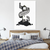 海は荒れ狂うかもしれないが、希望の光のガイド キャンバスプリント (インサイチュ (寝室))