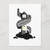 海は荒れ狂うかもしれないが、希望の光のガイド シーズンポストカード (正面)