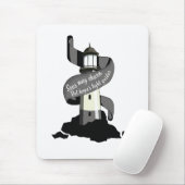 海は荒れ狂うかもしれないが、希望の光のガイド マウスパッド (マウス)