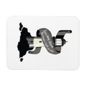 海は荒れ狂うかもしれないが、希望の光のガイド マグネット (横)