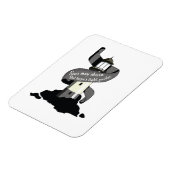 海は荒れ狂うかもしれないが、希望の光のガイド マグネット (左側)