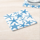 海は青い星 スクエアペーパーコースター (アングル)