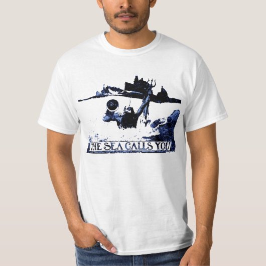 海は-スペインのなアメリカ戦争と電話します Tシャツ (正面)
