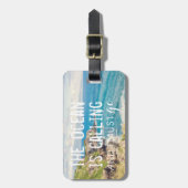 海は-マウイの海岸|の荷物のラベル呼んでいます ラゲッジタグ (正面縦)
