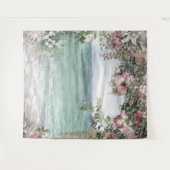 海へのフラワアーチ ウェディングプロップ タペストリー (正面(横))