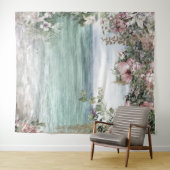 海へのフラワアーチ ウェディング小道具 タペストリー (インサイチュ(横))