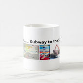 海へのロサンゼルスの地下鉄 コーヒーマグカップ (中央)