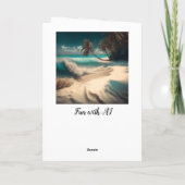 海への愛 | トロピカルアート シーズンカード (裏面)