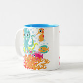 海への歓迎 ツートーンマグカップ (正面左)