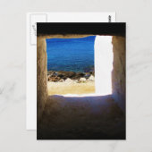 海への眺め – ミコノス,ギリシャ ポストカード (正面/裏面)