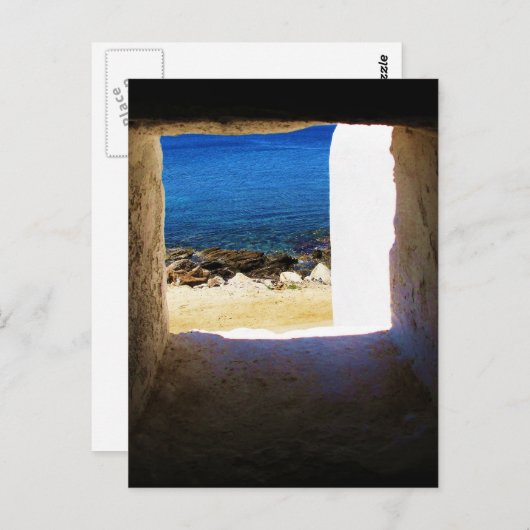 海への眺め – ミコノス,ギリシャ ポストカード (正面/裏面)