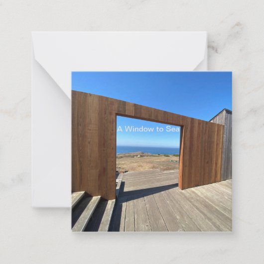 海への窓 ノートカード (正面)