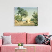 海への道,アルジェリア, 1883 キャンバスプリント (インサイチュ (リビング))