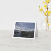 海への階段 カード (黄色い花)