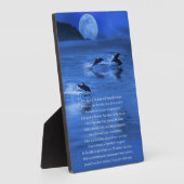 海または海の恋人の記念埋葬スピリチュアル詩 フォトプラーク (側面)