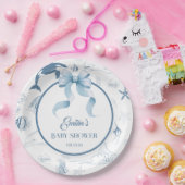 海よくはしゃぐブルーシーライフベビーシャワー ペーパープレート (パーティー)