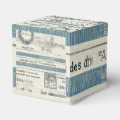 海をテーマにしたキューブギフトボックス フェイバーボックス (裏面サイド)