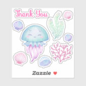 海をテーマにしたパーティーシール。 シール (シート)