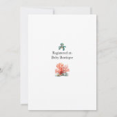 海をテーマにしたベビーシャワー招待状 招待状 (裏面)