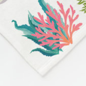 海をテーマにしたベビー、子供、大人の毛布 フリースブランケット (角)