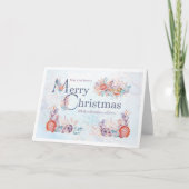 海をテーマにしたメリークリスマスカード シーズンカード (正面)