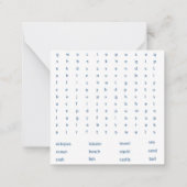 海をテーマにした教室バレンタイン ノートカード (裏面)