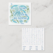 海をテーマにした教室バレンタイン ノートカード (正面/裏面)