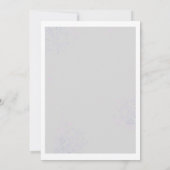 海をテーマにした第2の誕生日招待状カードの下 招待状 (裏面)