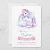 海をテーマにした誕生日のお誘いです。 招待状 (正面)