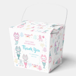 海をテーマにした誕生日パーティーのためのお礼箱 フェイバーボックス