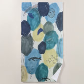 海をテーマにした魚の海生活 ビーチタオル (正面)