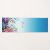 海をパーソナライズされたテーマにしたヨガマット。 ヨガマット (正面(横))