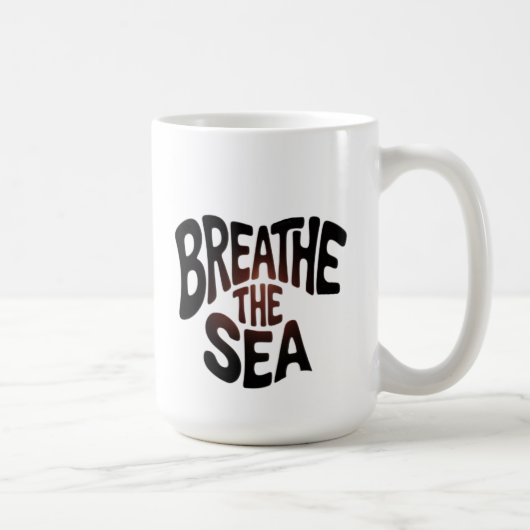 海を呼吸する コーヒーマグカップ (右)