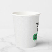 「海を守る、プラスチックを使用しない」タイポグラフィ 紙コップ (右)