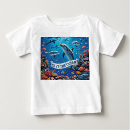 海を守ろう ベビーTシャツ