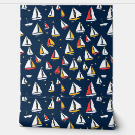 海を帆走する喜航海のび 壁紙