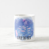海を愛して コーヒーマグカップ (中央)
