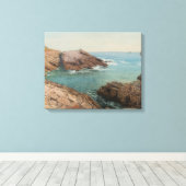 海を望む（沿岸の風景） （海洋） キャンバスプリント (インサイチュ (ウッドフロア))