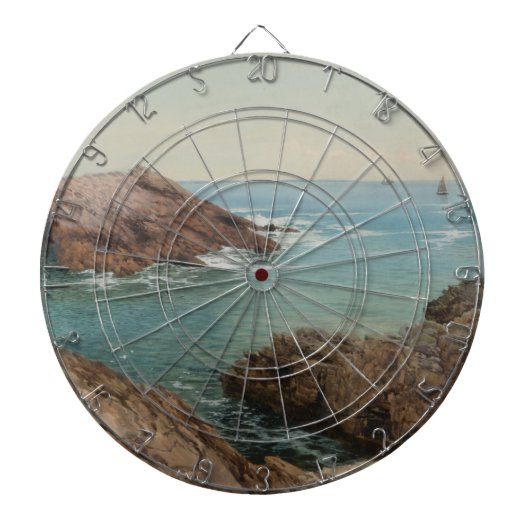 海を望む（沿岸の風景） （海洋） ダーツボード (正面)