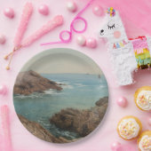 海を望む（沿岸の風景） （海洋） ペーパープレート (パーティー)