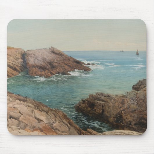 海を望む（沿岸の風景） （海洋） マウスパッド (正面)