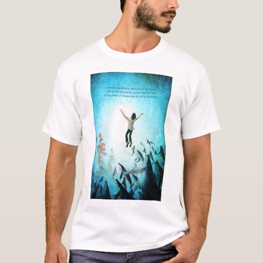 海を浸して下さい Tシャツ (正面)